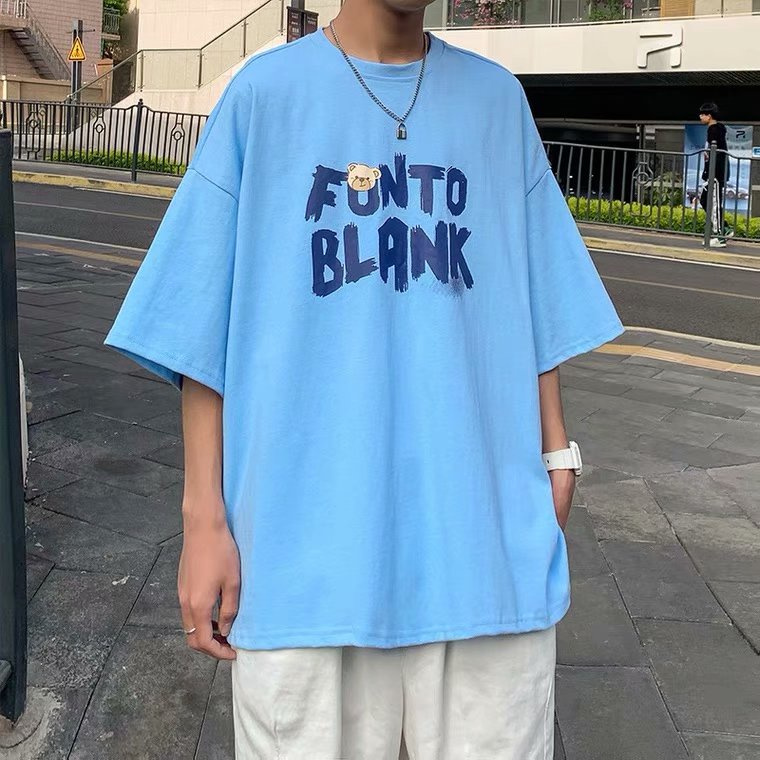 Áo Thun Ngắn Tay Form Rộng Phong Cách Năng Động Cá Tính Size M-5XL