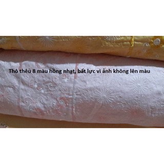 Thô thêu thêu toàn bô vải 85k/m sale 65k/m