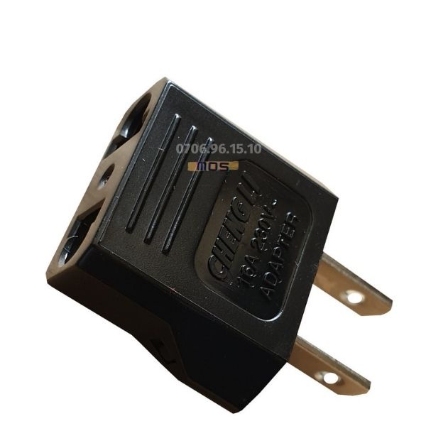 Phích cắm chuyển đổi chân cắm từ tròn ra dẹp/ dẹp ra tròn ⚡⚡ 1 đổi 1⚡⚡ Chengli Mos Shop