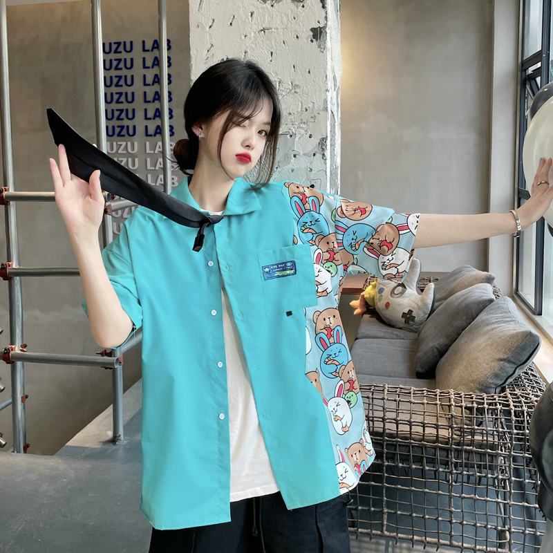 Áo sơ mi tay ngắn thời trang dành cho nữ