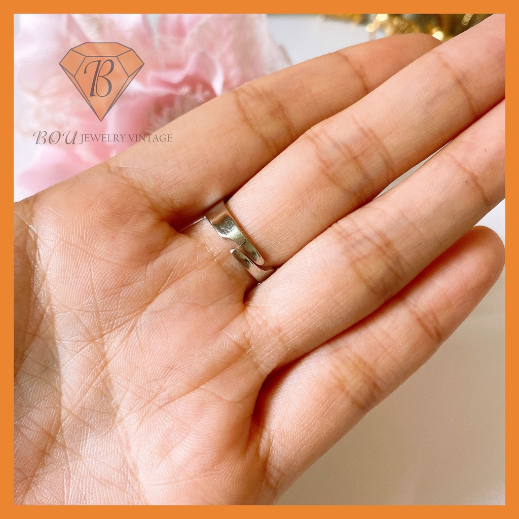 NHẪN SECONDHAND TRANG SỨC SI NHẬT BẢN BOU JEWELRY VINTAGE MÃ N009