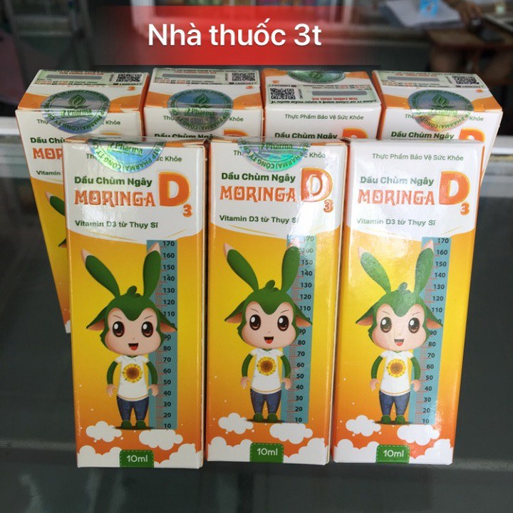 Dầu chùm ngây moringa D3- giúp trẻ cao lớn, chống còi xương và suy dinh dưỡng.