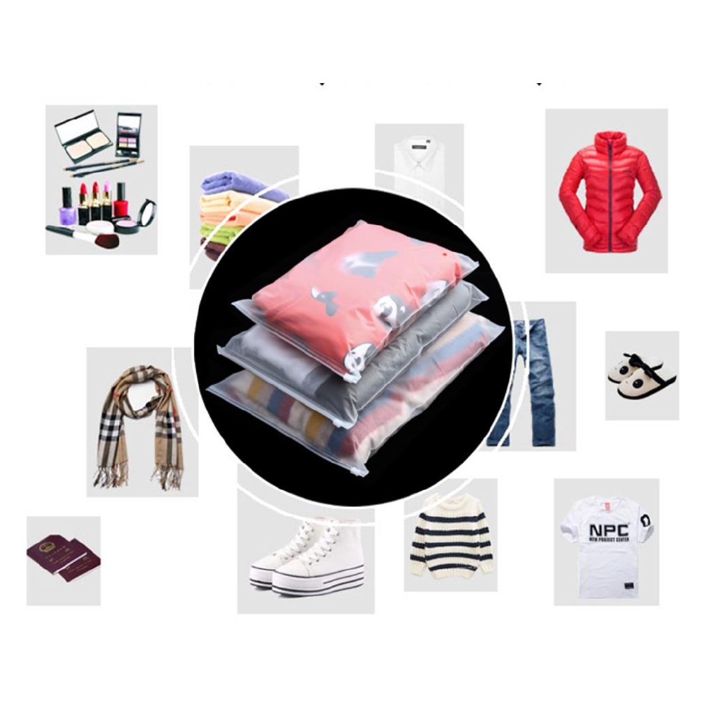 Túi đựng đồ dùng trong suốt có khóa kéo tiện lợi dễ sử dụng