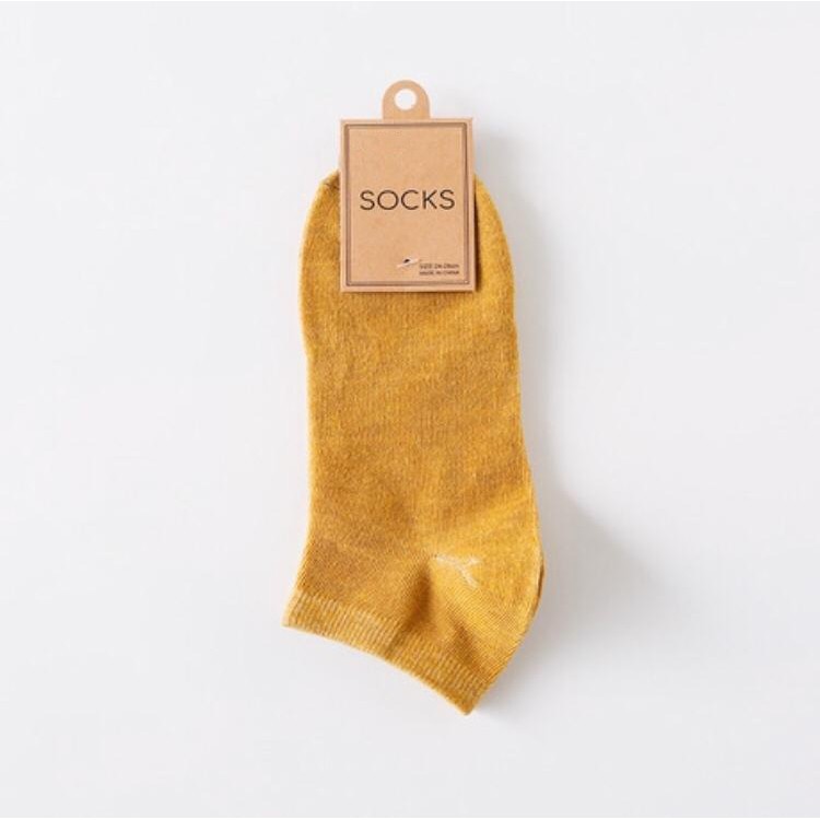 Tất Vớ Trơn Cổ Ngắn Thấp Thoáng Mát - Kháng Khuẩn Khử Mùi Chống Hôi Chân Cả Nam Nữ (Unisex) Muối Tiêu - Hanlly Fashion