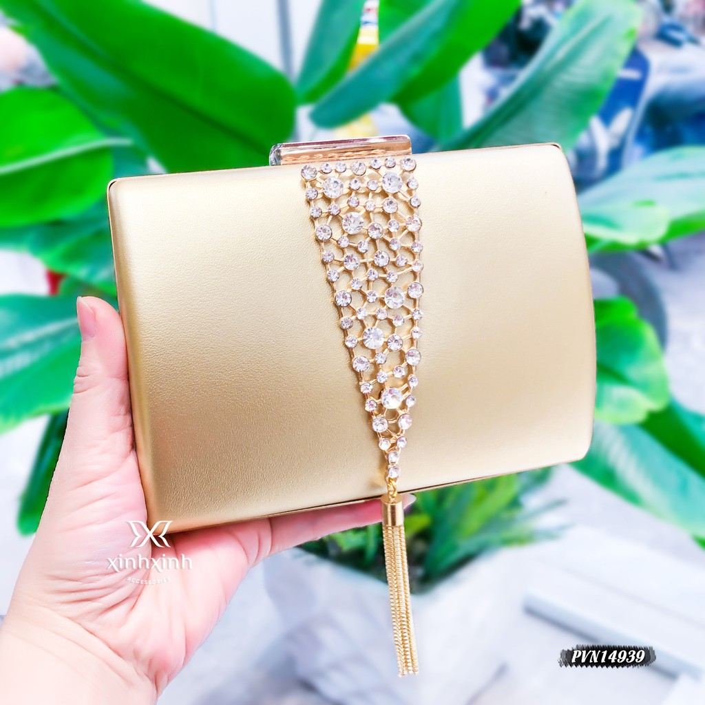 Túi clutch cầm tay tua rua cao cấp sang chảnh cho phái nữ - Xinh Xinh Accessories