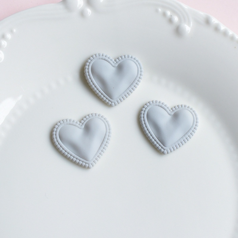 Set 10 Miếng Dán Hình Trái Tim Trang Trí Điện Thoại / Ly Cà Phê DIY