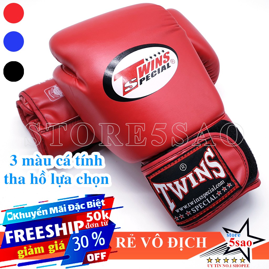 Găng đấm bốc Twins china giá rẻ ⚡FREESHIP⚡ Găng tay boxing loại tốt