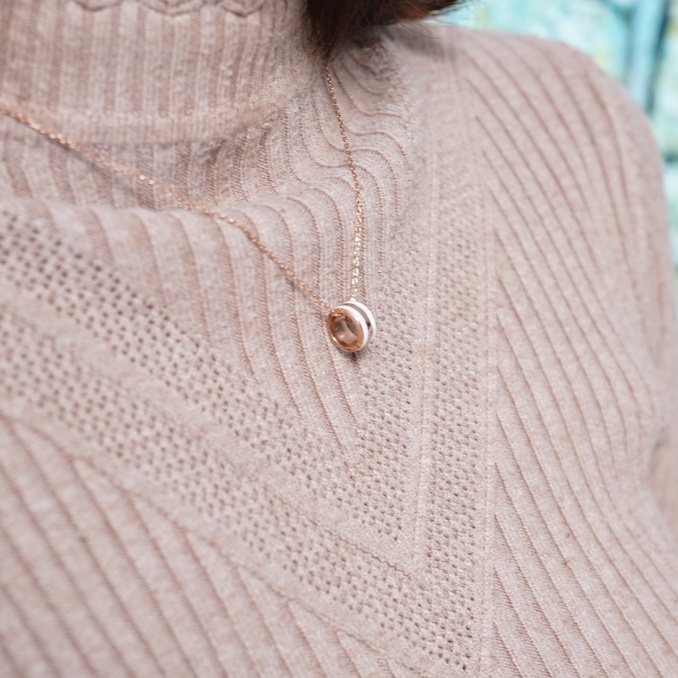 Dây Chuyền Daniel Wellington Emalie Necklace Rose Gold DW Chính Hãng - OtisWatch