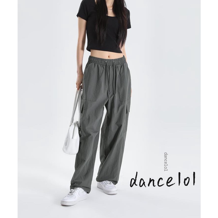 Quần Dài Dáng Rộng Thiết Kế Không Đối Xứng Có Túi Hàng Mới Dành Cho Bé Gái Nhảy Múa1O1-2022