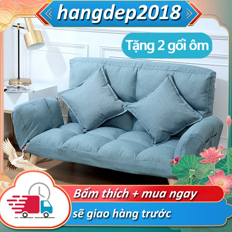 Ghế sô pha lười, sô pha có thể gấp lại sô pha đa chức năng chân gỗ - FU307B