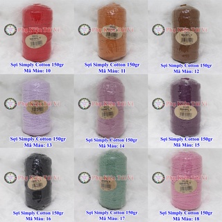 Sợi simply cotton (58k/cuộn/150 gram)