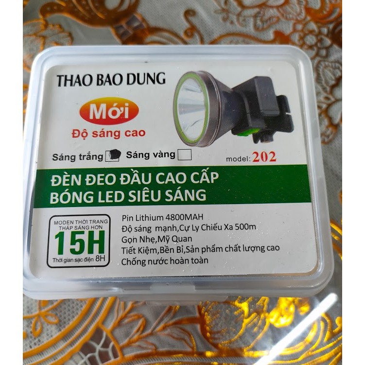 Đèn đội đầu siêu sáng TBD202 50W sáng trắng