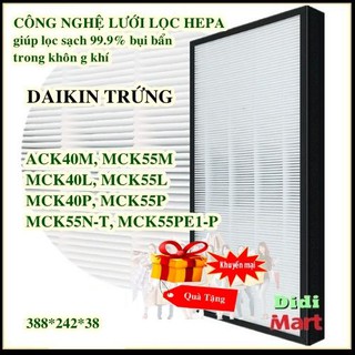 Màng lọc không khí DAIKIN trứng 40-55 - Màng lọc Hepa DAIKIN