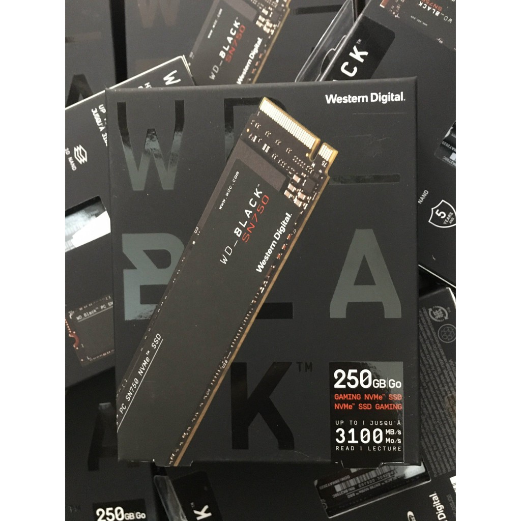 Ổ cứng SSD SN750 250GB / 500GB / 1TB WD Black M.2 PCIe NVMe 2280 Gen3 x4 - bảo hành 5 năm | BigBuy360 - bigbuy360.vn