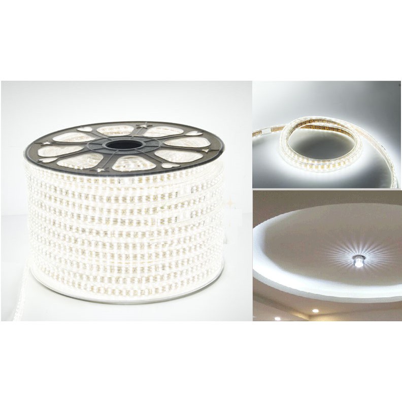 Đèn led dây 2835 hai hàng chíp led siêu sáng, dây nguồn led dây 2835 (đơn giá / 1 mét)