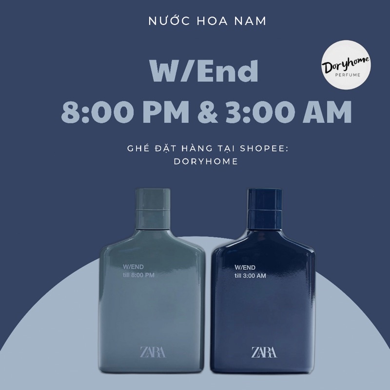 Nước hoa nam Zara Set 2 chai W / END 100ml