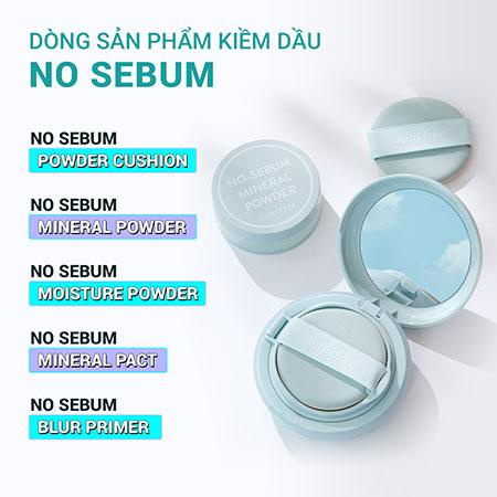 Phấn nước Innisfree No Sebum Powder Cushion Powder Cushion SPF 29 PA++ 14g tone 17N - 21N - 23N