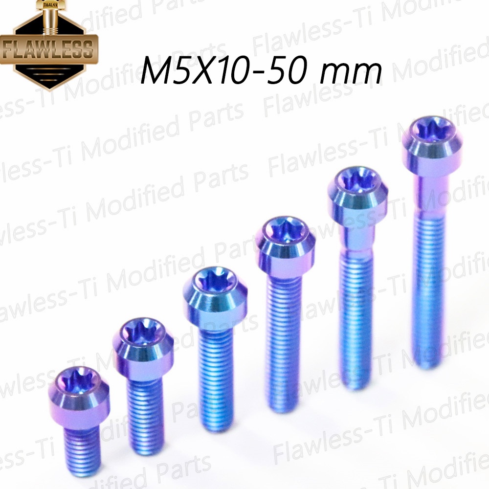 Đai Ốc Bình Nhiên Liệu Titan Không Tì Vết M5×10 12 15 20 25 30 35 40 45 Cho Honda PCX 150 160 Click 125i 150i 160 Wave