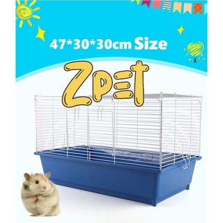 [TẶNG QUÀ] Lồng hamster không phụ kiện 47x30 mâm cao (Đen)