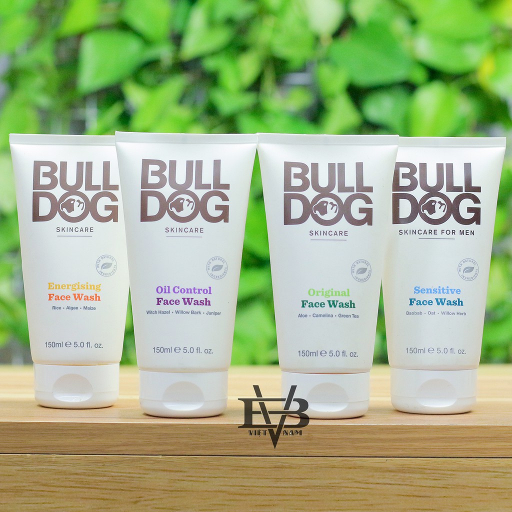 Bulldog Skincare - Sữa Rửa Mặt Bulldog 150ml chính hãng - Loại: Original, Sensitive, Oil Control, Energising