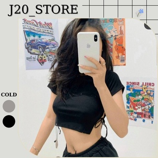 Áo croptop basic cột dây bên hông quyến dũ sexy
