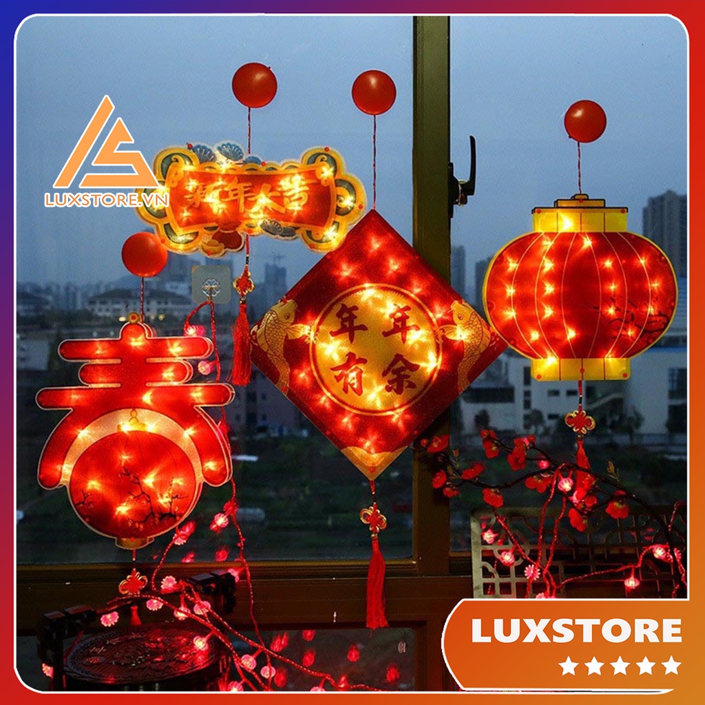 ĐÈN TRANG TRÍ TẾT SIÊU HOT - ĐÈN LED DÁN KÍNH -TRANG TRÍ NHÀ CỬA - LUXSTORE