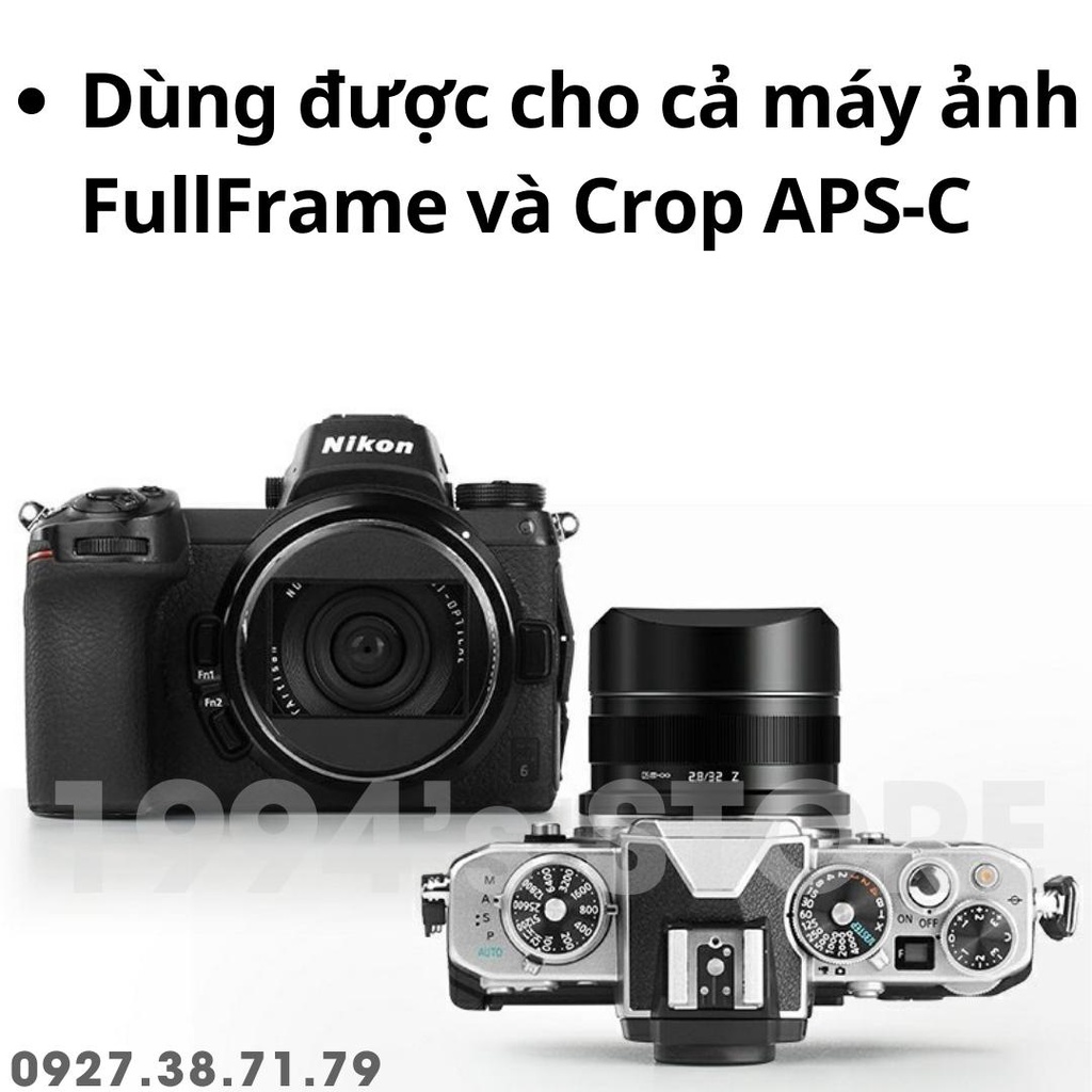 Ống kính AF TTArtisan 32mm F2.8 FullFrame Auto Focus cho Sony FE/E, Nikon Z, Canon R, Leica L, Fujifilm, M43, Canon M