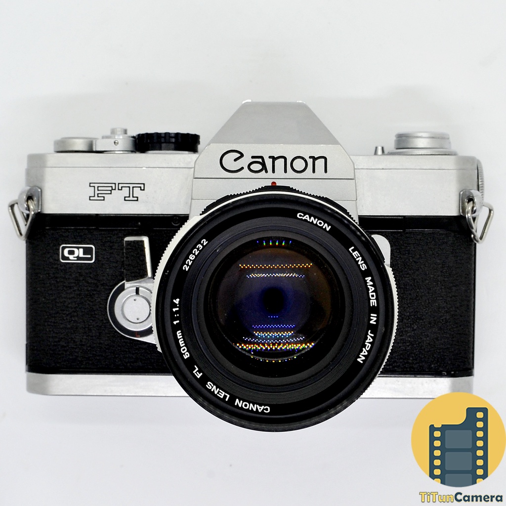MÁY FILM CANON FT + LENS CANON FL 50mm F1.4