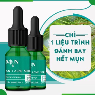 Serum mụn ANTI ACNE SERUM 05ML, tinh chất làm sạch mụn chỉ 01 liệu trình đánh bay hết mụn - N.A.G BEAUTY