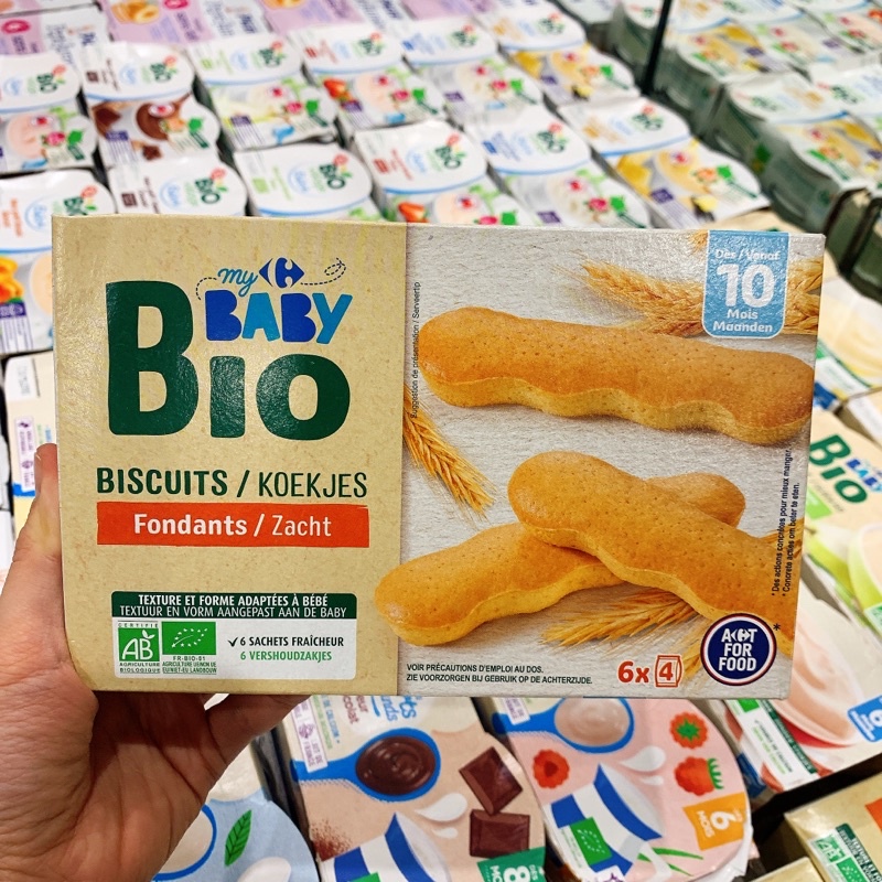 Bánh Quy Không Chứa Sữa Bledina, Baby Bio Cho Bé Từ 10m