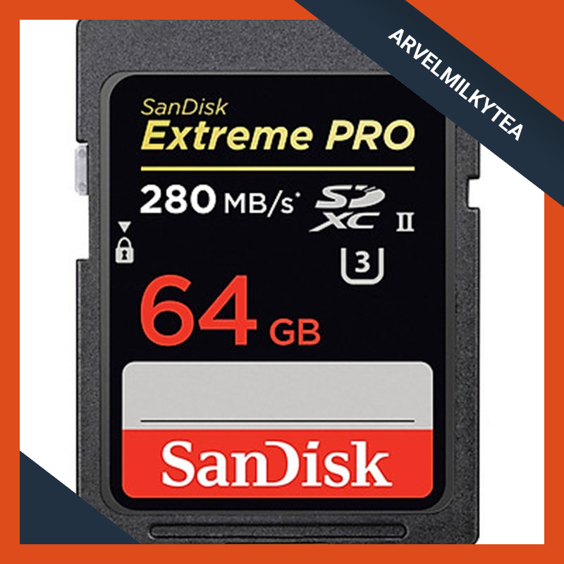 Thẻ nhớ hiệu SanDisk Extreme Pro SDHC SDXPB 64GB, U3, C10, UHS-II, 280MB/s R, 250MB/s W, 4x6, Lifetime Limited