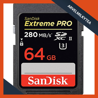 Thẻ nhớ hiệu sandisk extreme pro sdhc sdxpb 64gb, u3, c10, uhs-ii, 280mb/s r, 250mb/s w, 4x6, lifetime limited