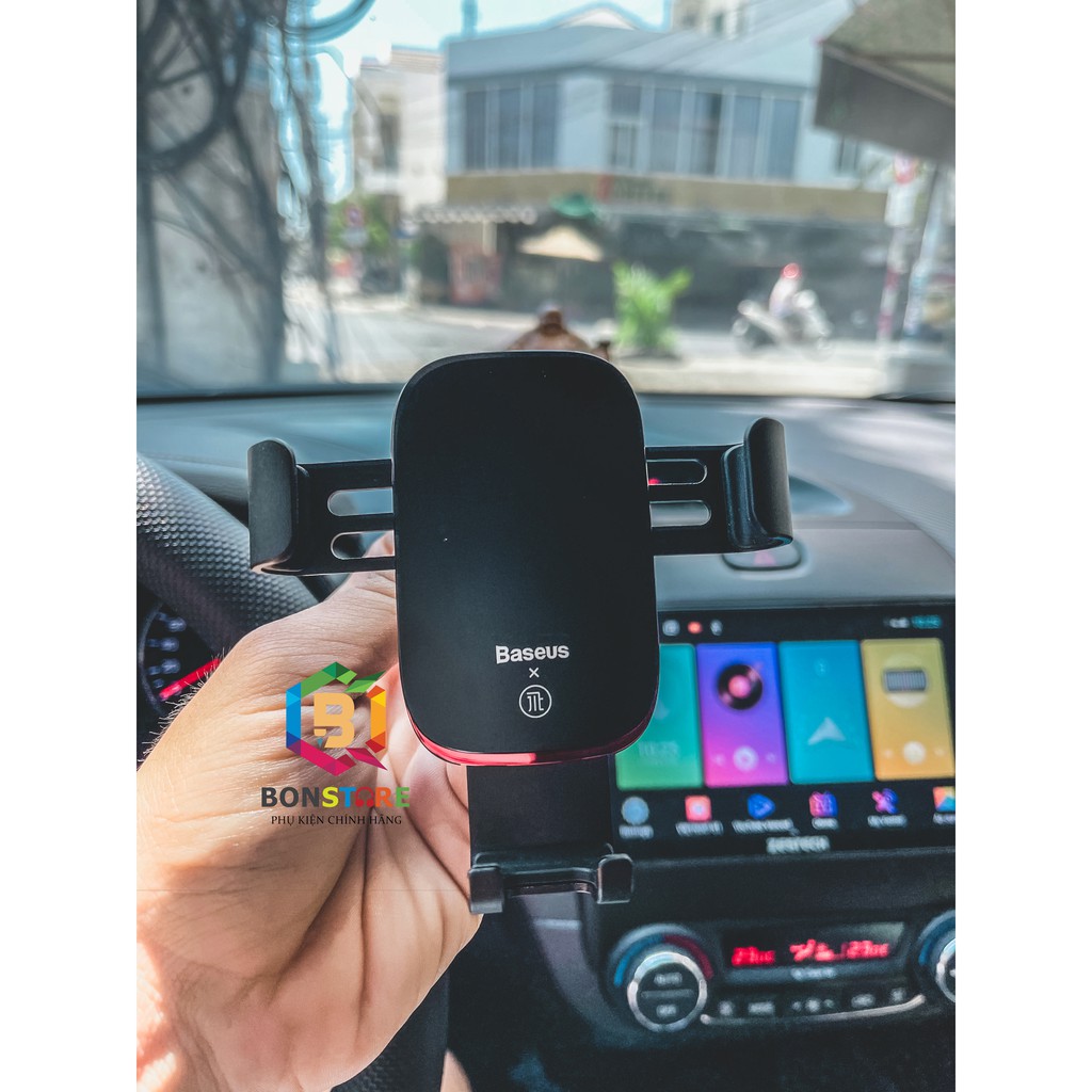Giá đỡ điện thoại kẹp cửa gió trọng lực trên Ô tô - Baseus Metal Age Gravity Car Mount | BigBuy360 - bigbuy360.vn