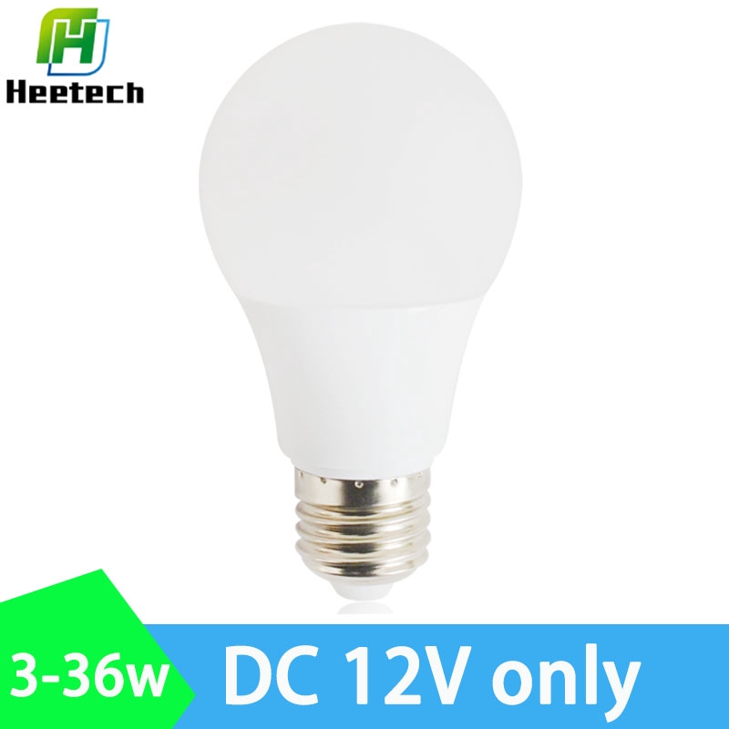 Bóng Đèn LED Siêu Sáng E27 DC 12V 3W 5W 7W 9W 12W 15W Độ Sáng Cao Dành Cho Cắm Trại