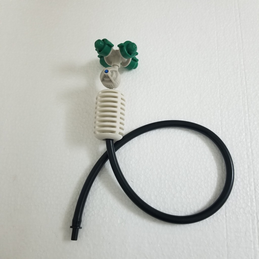 Béc phun sương 4 hướng - 4 cửa kèm theo Van chống gỉ, đối trọng, khởi thủy ren 4/7