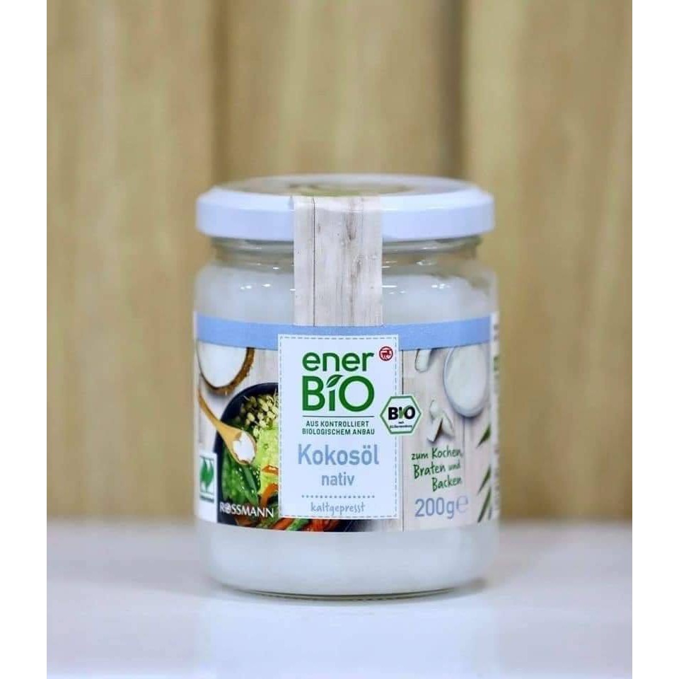 Dầu dừa hữu cơ ép lạnh Bio Kokosol Đức 200g, 300g, 400g