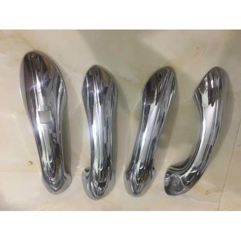 Ốp tay nắm, hõm cửa xe Hyundai Santafe 2019-2023 - mạ crom sáng bóng, cao cấp