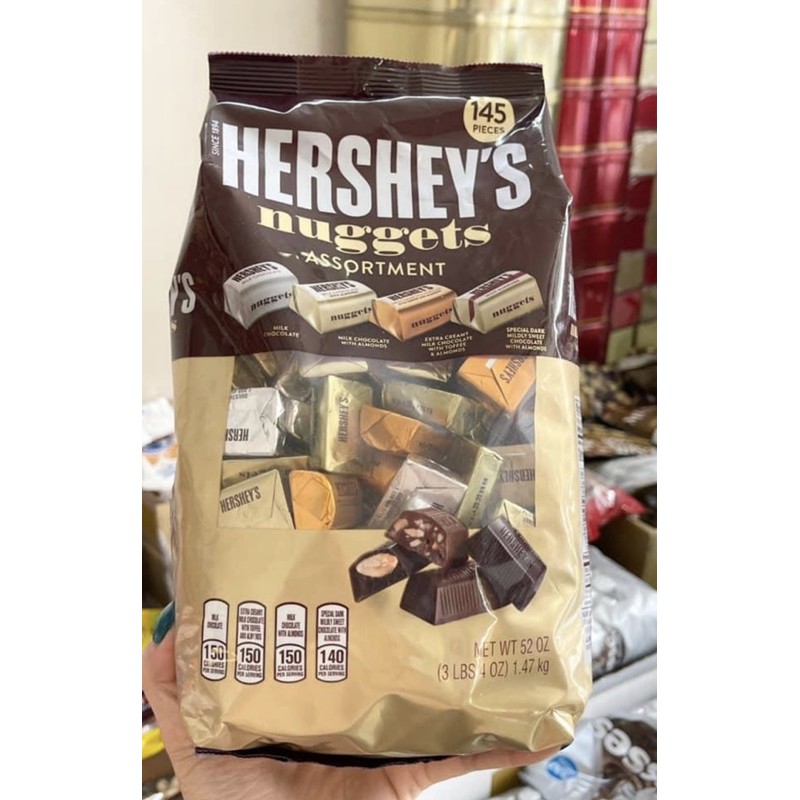 [Chính hãng] Chocolate Hershey's Nuggets Mix 4 vị 1,47 kg Mẫu mới