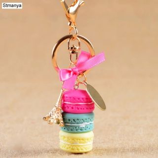 Móc khoá hình bánh macaron dễ thương