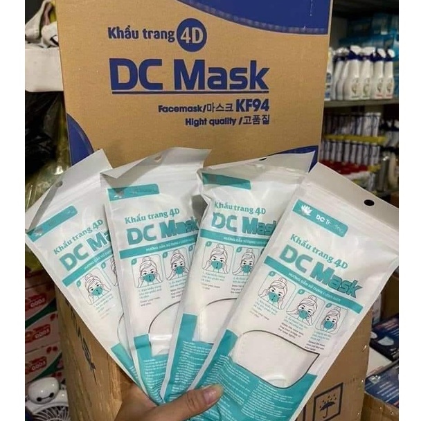 Thùng 300 khẩu trang kf94 DC Mask thương hiệu Dũng Công 4 lớp