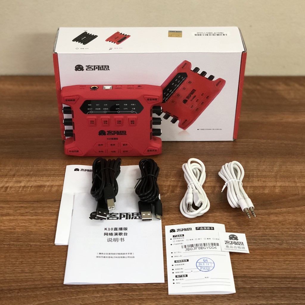 Sound Card XOX K10X phiên bản mới năm 2018