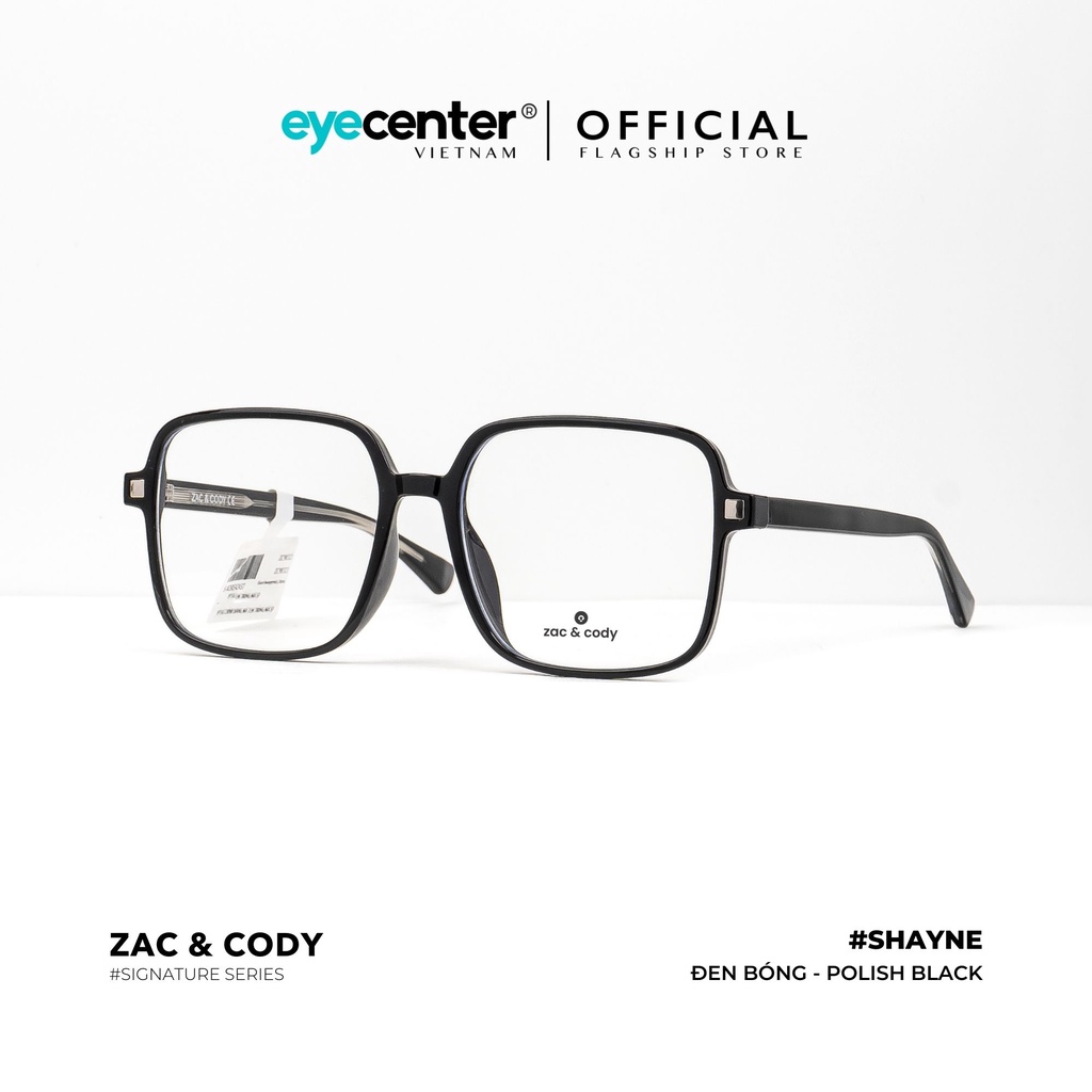 Gọng kính cận vuông nam nữ A45-S chính hãng SHAYNE by ZAC&amp;CODY nhập khẩu Eye Center Vietnam