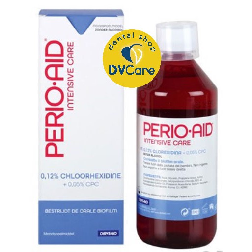 Nước súc miệng sát khuẩn PERIO AID INTENSIVE CARE 500ML [dvcareshop]