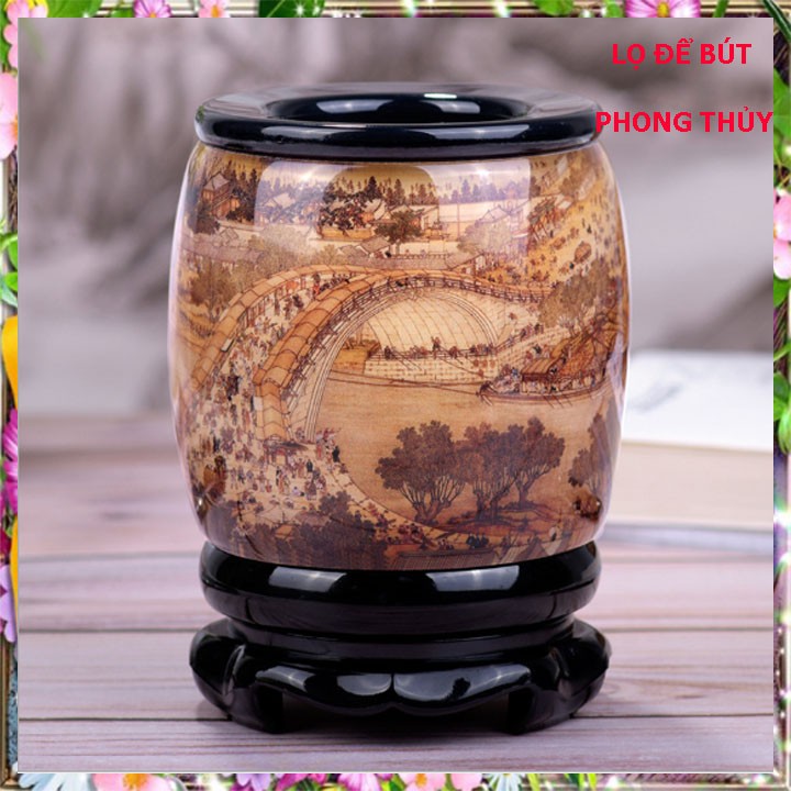 [ TRANG TRÍ PHONH THỦY ] Lọ Đựng bút Sáng Tạo Tài Lộc