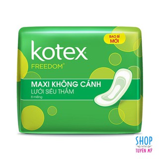 Băng Vệ Sinh Kotex Freedom Không Cánh - Gói 8 Miếng