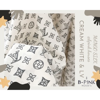 Đồ bộ pyjama hoạ tiết hoa trà chất liệu lụa Mango