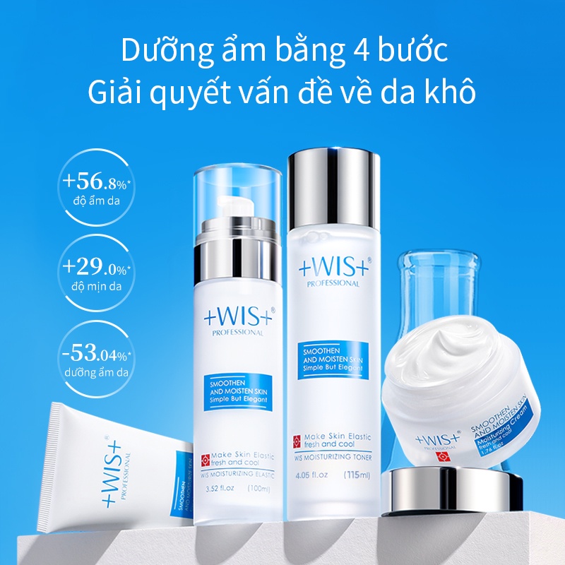 Set sản phẩm chăm sóc da WIS 4 món dưỡng ẩm cho mọi loại da