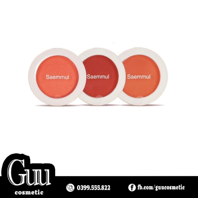 Phấn má hồng The Saem Single Blusher - Guu