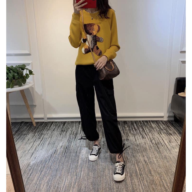 Áo thu đông 🦋FREESHIP🦋 Áo sweater thêu gấu | BigBuy360 - bigbuy360.vn