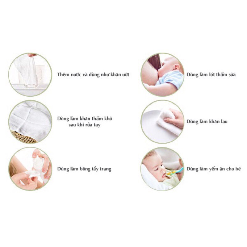 Khăn Vải Khô Đa Năng MOTHER-K 160c Chính Hãng Nhập Khẩu Hàn Quốc